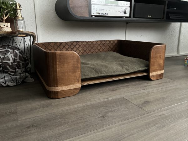 Houten hondenmand Pineo